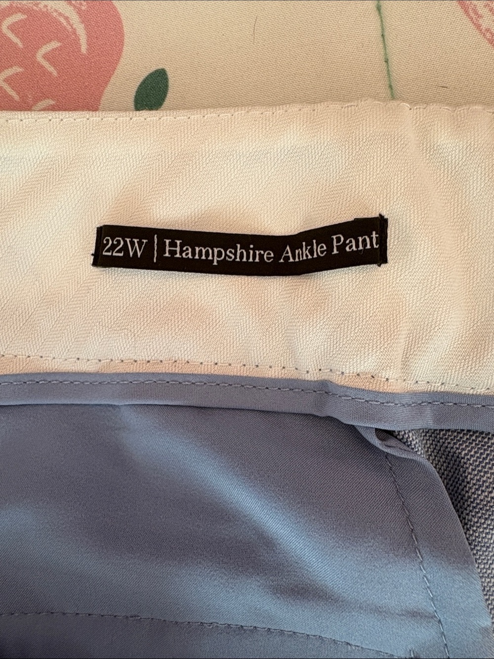 Talbots Light Blue Hampshire Ankle Pant - Picture 8 of 9